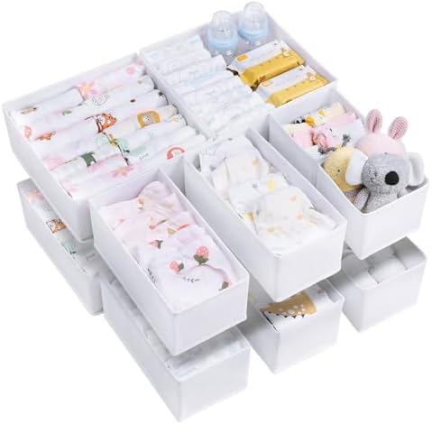 12 Pack Baby Clothes Organizer