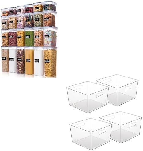 24 pcs Airtight Food Storage Containers with Lids and 4…