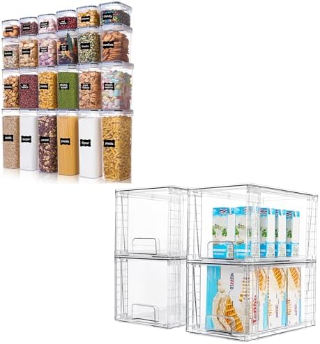 24 pcs Airtight Food Storage Containers with Lids and…