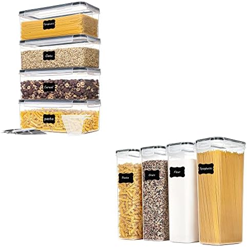 4PCS 3.2L Airtight Food Storage Containers and 4PCS 2.8L…