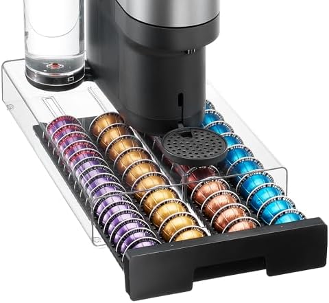 Coffee Pod Drawer Organizer for Nespresso Vertuo Pods