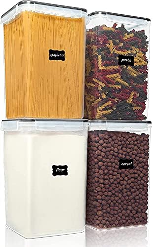 Extra Large Airtight Food Storage Containers — 4 Pcs